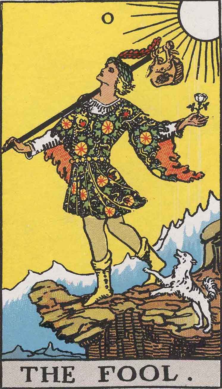 愚者 The Fool 韋特塔羅牌面