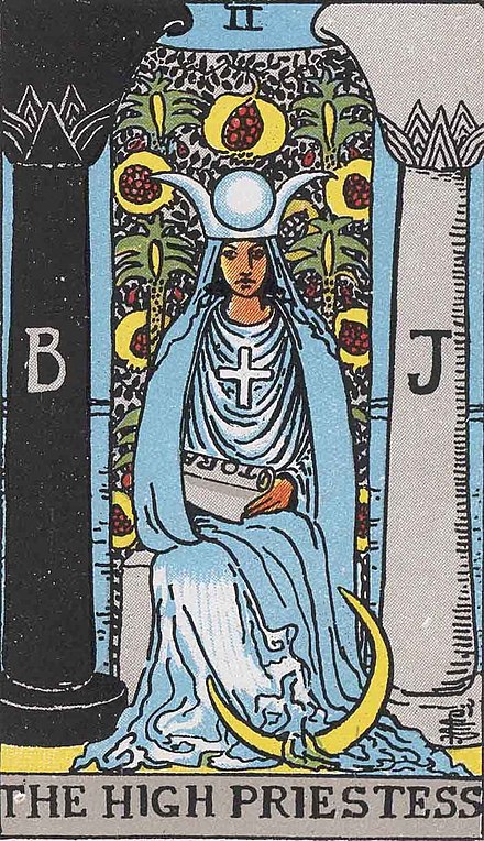 女祭司 The High Priestess 韋特塔羅牌面